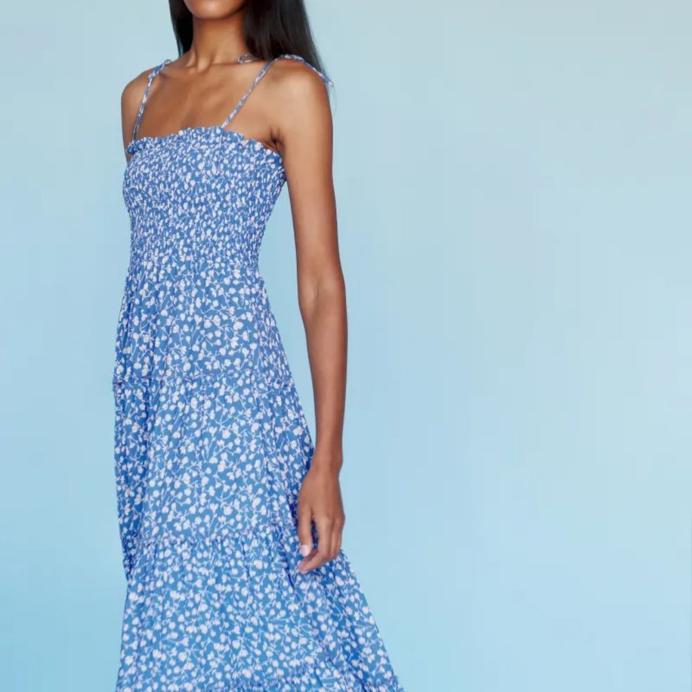 Reformation Nira Dress, Ivory, Size Small. - Picture 2 of 4
